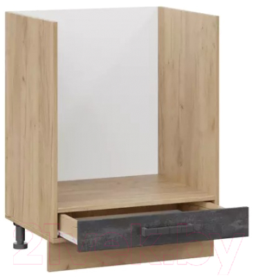 Шкаф под духовку ТриЯ Детройт 1Н6Б (дуб крафт золотой/угольный камень)