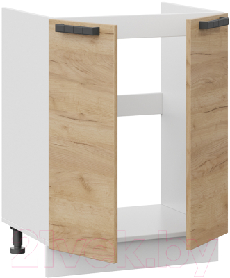 Шкаф под мойку ТриЯ Детройт 1Н6М (белый/дуб крафт золотой)