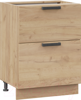 Шкаф-стол кухонный ТриЯ Детройт 1Н6Я2 (дуб крафт золотой) - фото