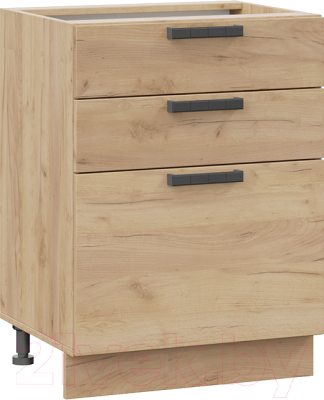 Шкаф-стол кухонный ТриЯ Детройт 1Н6Я3 (дуб крафт золотой) - фото