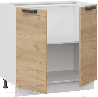 Шкаф-стол кухонный ТриЯ Детройт 1Н8 (белый/дуб крафт золотой)