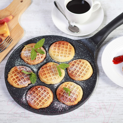 Сковорода для оладий Tognana Premium Black Waffel / W5758JLPRBL