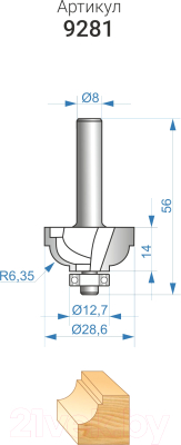 Фреза Энкор 9281