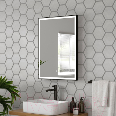 Зеркало Континент Strong Led Black 60х80