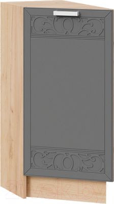 Шкаф-стол кухонный ТриЯ Долорес 1Н3Т (дуб крафт золотой/титан) - фото