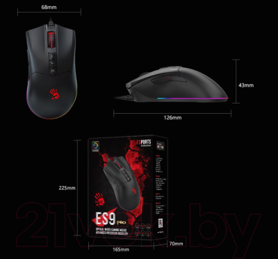 Мышь A4Tech Bloody ES9 Pro