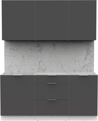 Готовая кухня Интермебель Микс Топ-3 1.7м без столешницы - фото