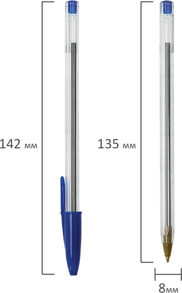 Набор шариковых ручек Staff Basic Budget BP-05 / 143874