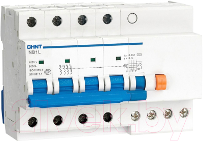 Дифференциальный автомат Chint NB1L-40 4P C25 30mA AC 6KA (R) / 198123 - фото
