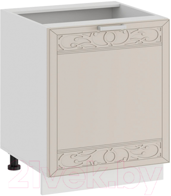 Шкаф-стол кухонный ТриЯ Долорес 1Н5 (белый/крем) - фото