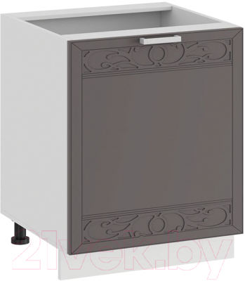 Шкаф-стол кухонный ТриЯ Долорес 1Н5 (белый/муссон) - фото