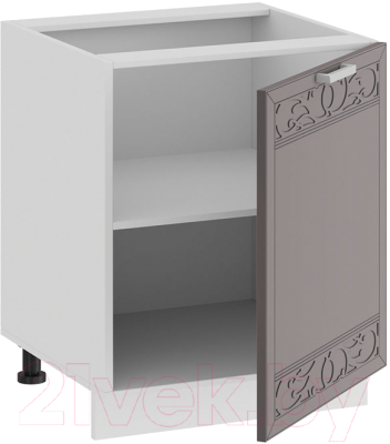 Шкаф-стол кухонный ТриЯ Долорес 1Н5 (белый/муссон)