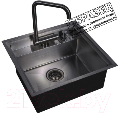 Мойка кухонная Arfeka AF PVD Nano 52x49 - фото