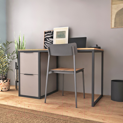 Письменный стол Crafto Курт Лофт 03 120x60x75 (латте дуб)