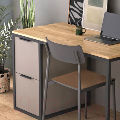 Письменный стол Crafto Курт Лофт 03 120x60x75 (латте дуб)