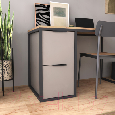 Письменный стол Crafto Курт Лофт 03 120x60x75 (латте дуб)