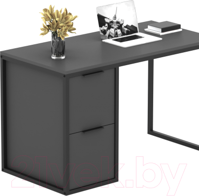 Письменный стол Crafto Курт Лофт 07 120x60x75 (графит)