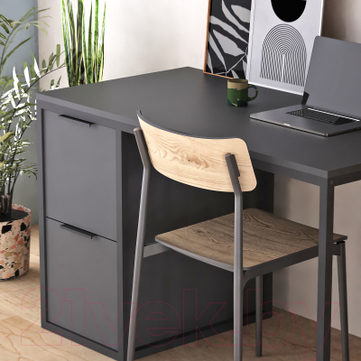 Письменный стол Crafto Курт Лофт 07 120x60x75 (графит)