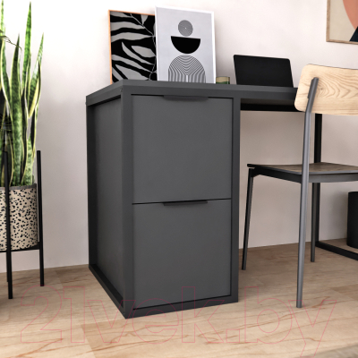 Письменный стол Crafto Курт Лофт 07 120x60x75 (графит)