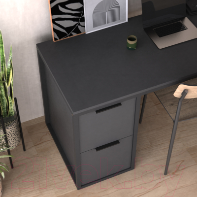Письменный стол Crafto Курт Лофт 07 120x60x75 (графит)