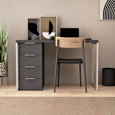 Письменный стол Crafto Кихот Лофт 06 120x60x75 (латте/графит)