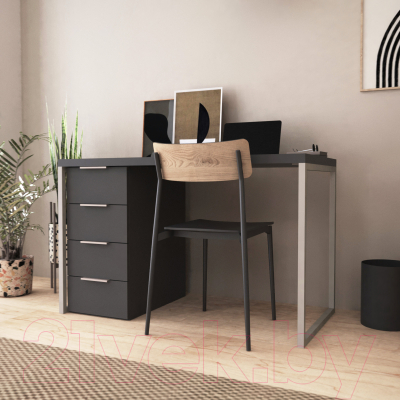 Письменный стол Crafto Кихот Лофт 06 120x60x75 (латте/графит)