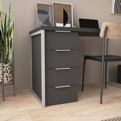 Письменный стол Crafto Кихот Лофт 06 120x60x75 (латте/графит)