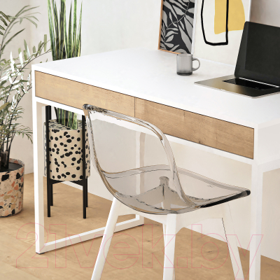 Письменный стол Crafto Лорди Лофт 01 120x60x80 (белый/дуб)