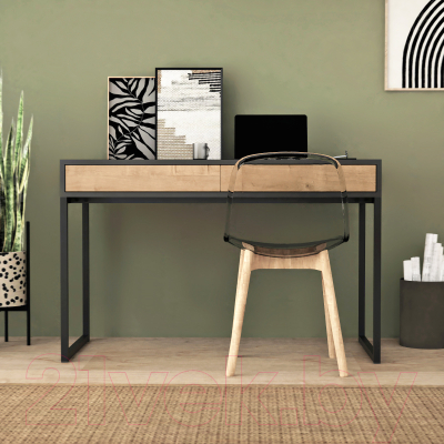 Письменный стол Crafto Лорди Лофт 02 120x60x80 (графит/дуб)