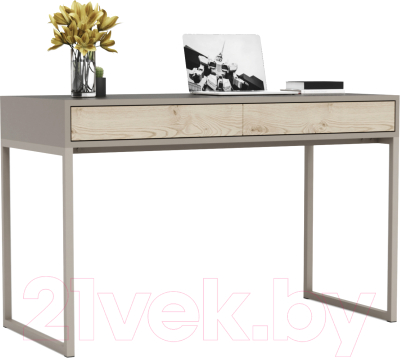 Письменный стол Crafto Лорди Лофт 03 120x60x80 (латте/каштан) - фото
