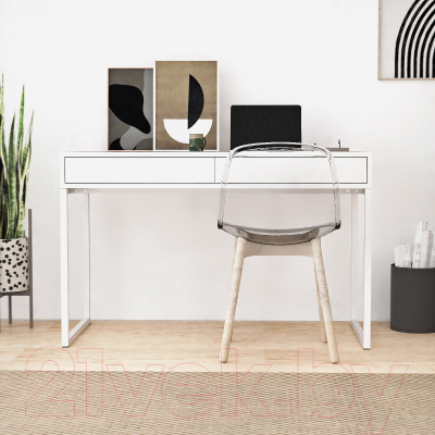 Письменный стол Crafto Лорди Лофт 05 120x60x80 (белый)