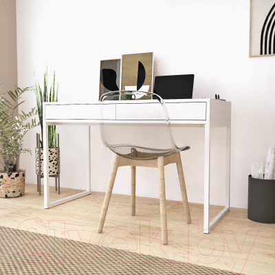 Письменный стол Crafto Лорди Лофт 05 120x60x80 (белый)