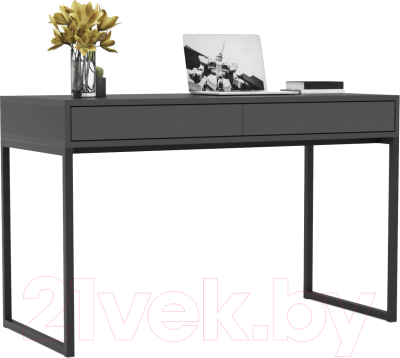 Письменный стол Crafto Лорди Лофт 06 120x60x80 (графит) - фото