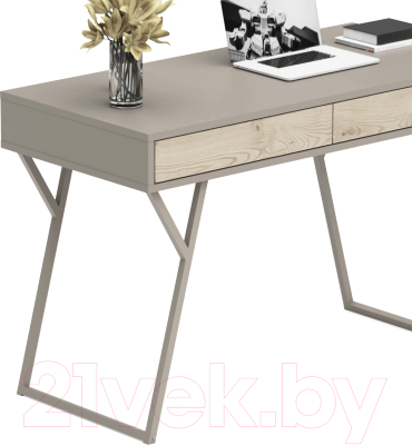 Письменный стол Crafto Лорд Лофт 03 120x60x78 (латте/каштан)