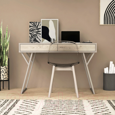 Письменный стол Crafto Лорд Лофт 03 120x60x78 (латте/каштан)