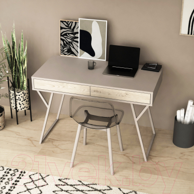 Письменный стол Crafto Лорд Лофт 03 120x60x78 (латте/каштан)