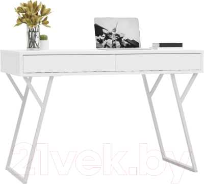 Письменный стол Crafto Лорд Лофт 04 120x60x78 (белый) - фото