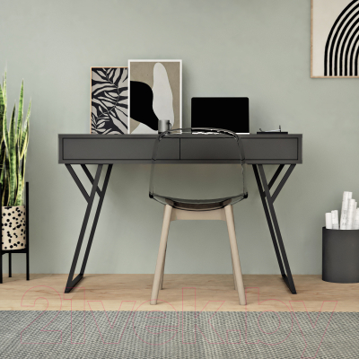 Письменный стол Crafto Лорд Лофт 05 120x60x78 (графит)