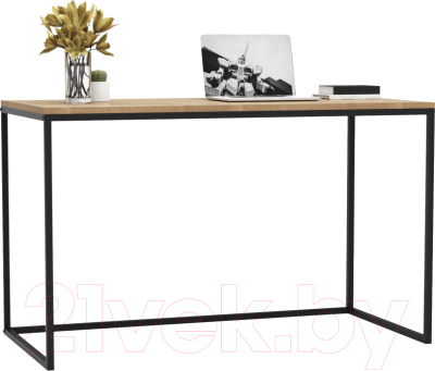 Письменный стол Crafto Вествуд Лофт 03 120x60x75 (черный/дуб) - фото