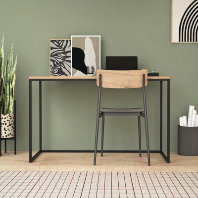 Письменный стол Crafto Вествуд Лофт 03 120x60x75 (черный/дуб)