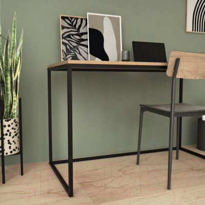 Письменный стол Crafto Вествуд Лофт 03 120x60x75 (черный/дуб)