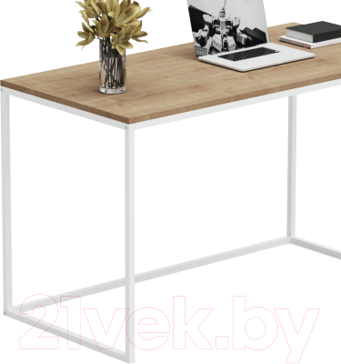 Письменный стол Crafto Вествуд Лофт 04 120x60x75 (белый/дуб)