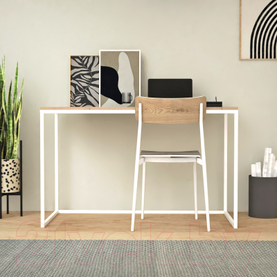 Письменный стол Crafto Вествуд Лофт 04 120x60x75 (белый/дуб)