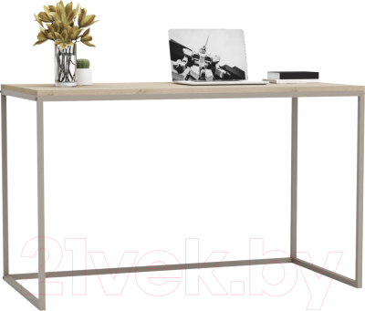Письменный стол Crafto Вествуд Лофт 05 120x60x75 (латте каштан) - фото