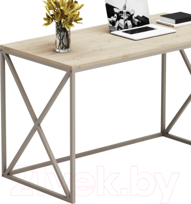 Письменный стол Crafto Модерн Лофт 04 120x60x75 (латте/ каштан)
