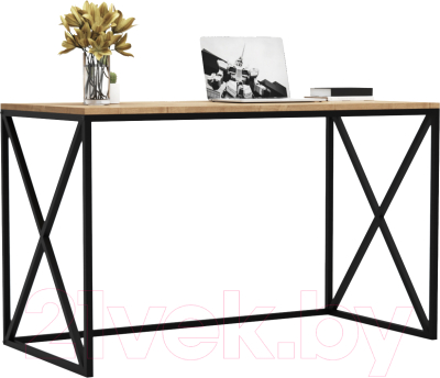 Письменный стол Crafto Модерн Лофт 05 120x60x75 (черный/дуб) - фото