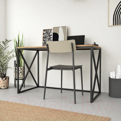 Письменный стол Crafto Модерн Лофт 05 120x60x75 (черный/дуб)