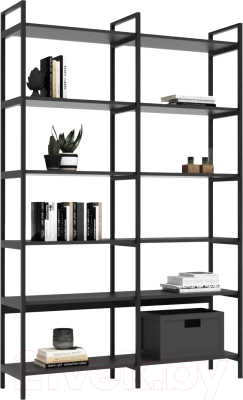 Стеллаж Crafto Симпл Плюс Лофт 02 125x32x190 - фото