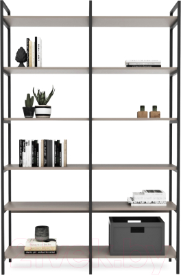 Стеллаж Crafto Симпл Плюс Лофт 04 125x32x190