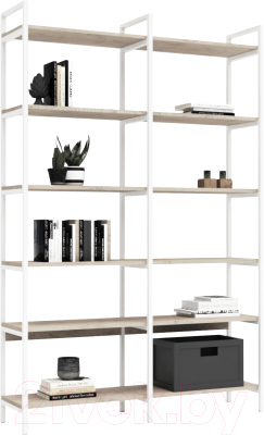 Стеллаж Crafto Симпл Плюс Лофт 05 125x32x190 - фото